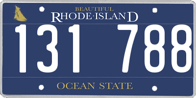 RI license plate 131788