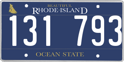 RI license plate 131793