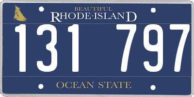RI license plate 131797