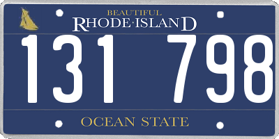 RI license plate 131798