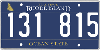 RI license plate 131815
