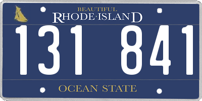 RI license plate 131841