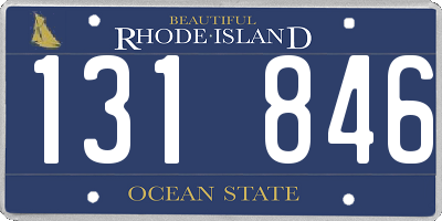 RI license plate 131846
