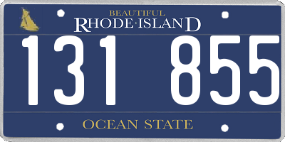 RI license plate 131855