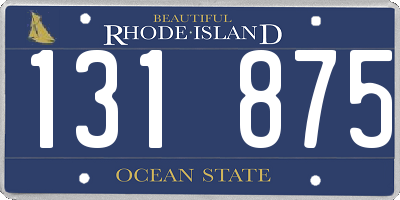 RI license plate 131875