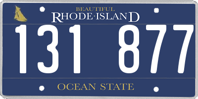 RI license plate 131877