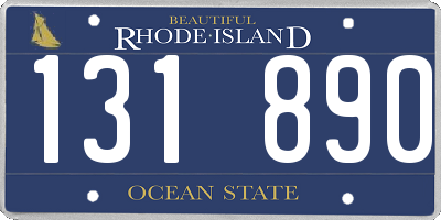RI license plate 131890