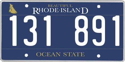 RI license plate 131891