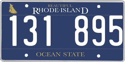 RI license plate 131895
