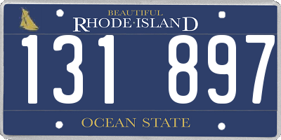 RI license plate 131897