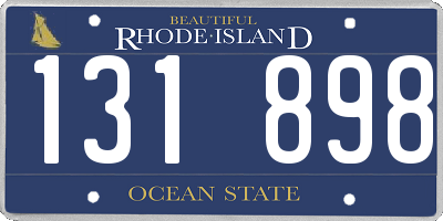 RI license plate 131898