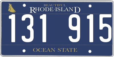 RI license plate 131915