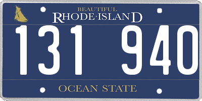 RI license plate 131940