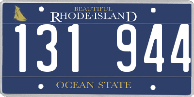 RI license plate 131944