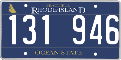 RI license plate 131946