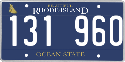 RI license plate 131960