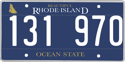 RI license plate 131970