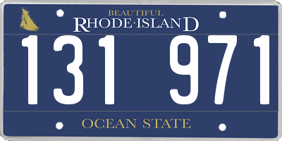 RI license plate 131971