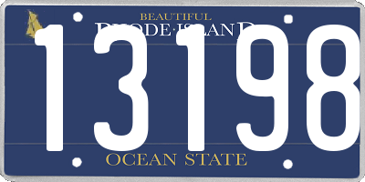 RI license plate 13198