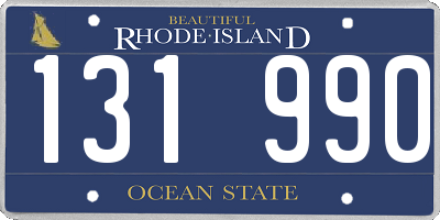 RI license plate 131990