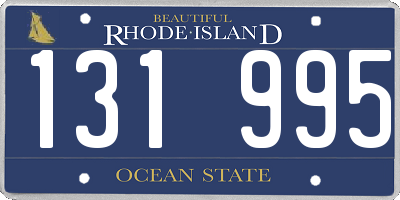 RI license plate 131995