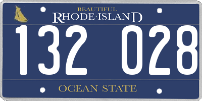 RI license plate 132028