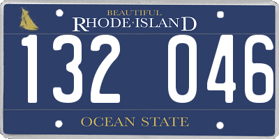 RI license plate 132046