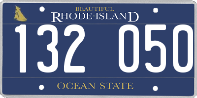 RI license plate 132050