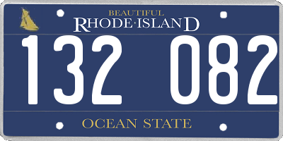 RI license plate 132082