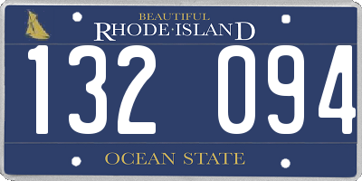 RI license plate 132094