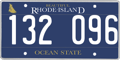 RI license plate 132096