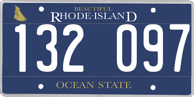 RI license plate 132097