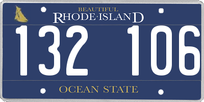 RI license plate 132106