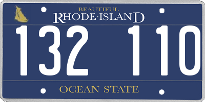 RI license plate 132110