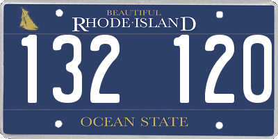 RI license plate 132120