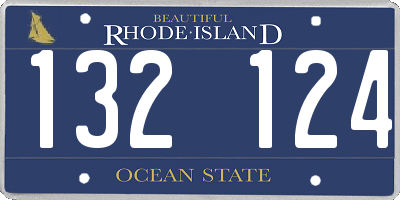 RI license plate 132124