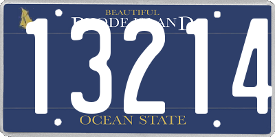 RI license plate 13214