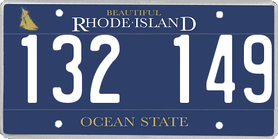 RI license plate 132149