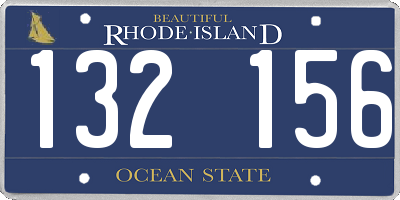 RI license plate 132156
