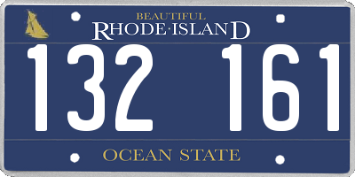 RI license plate 132161