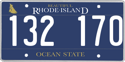 RI license plate 132170