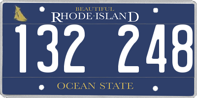 RI license plate 132248