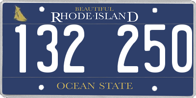 RI license plate 132250