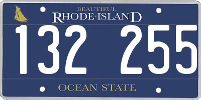 RI license plate 132255