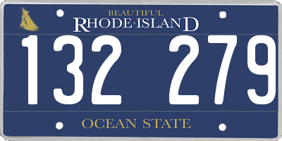 RI license plate 132279