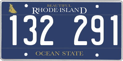 RI license plate 132291