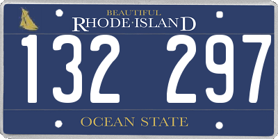RI license plate 132297