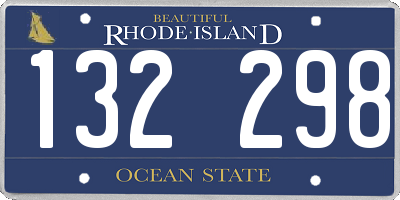 RI license plate 132298