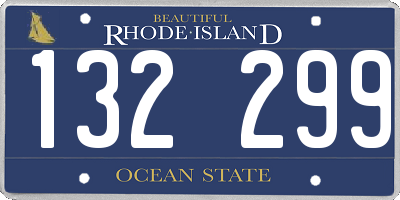 RI license plate 132299