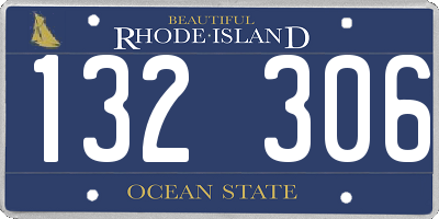 RI license plate 132306